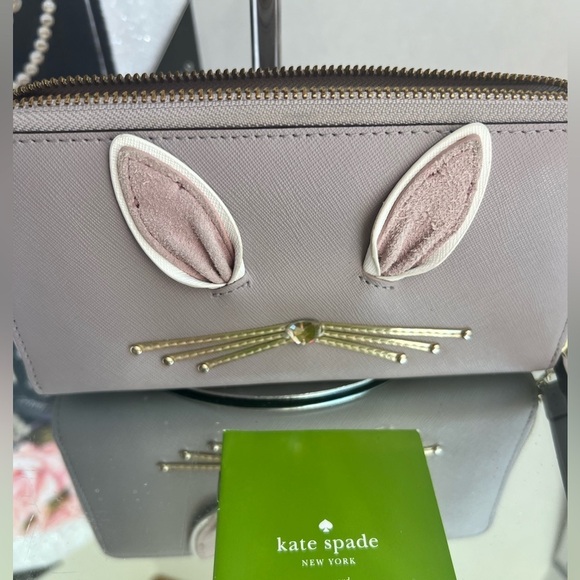 Kate Spade bunny collection sold out Saffiano Leather Wallet like new - Picture 6 of 9